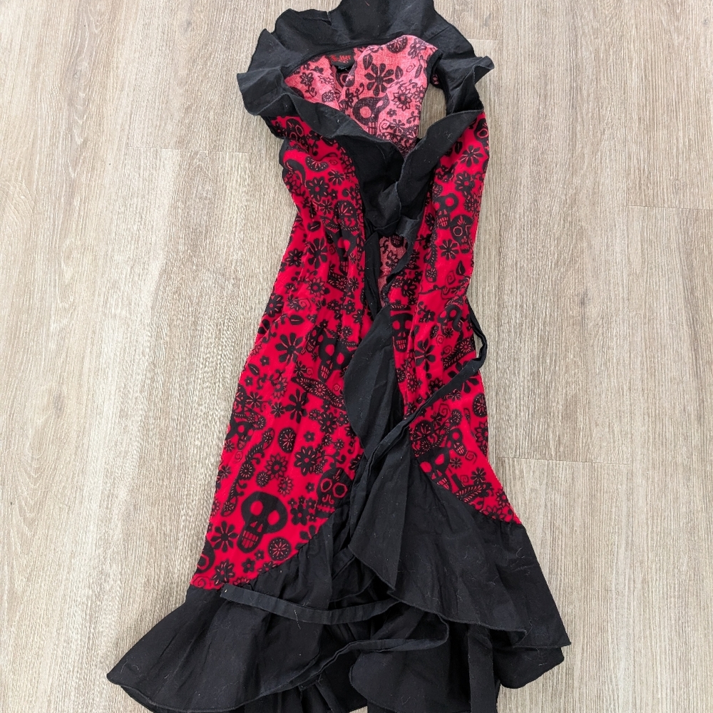 Folter Sugar Skull Wrap Dress - Women's Size Large